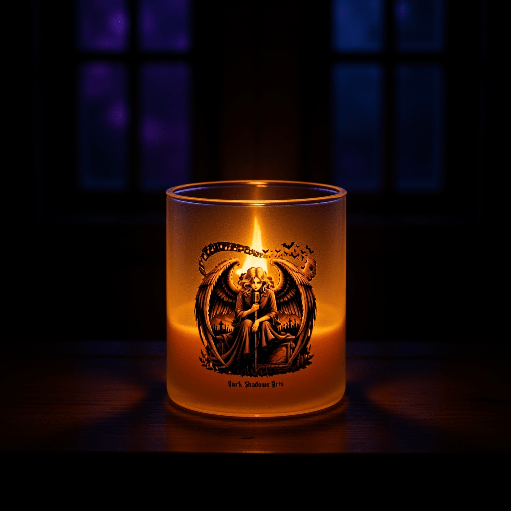 Dark Angel Song_ Stimme der Nacht - Teelichthalter satiniert | Mug | Dark Shadows Arts
