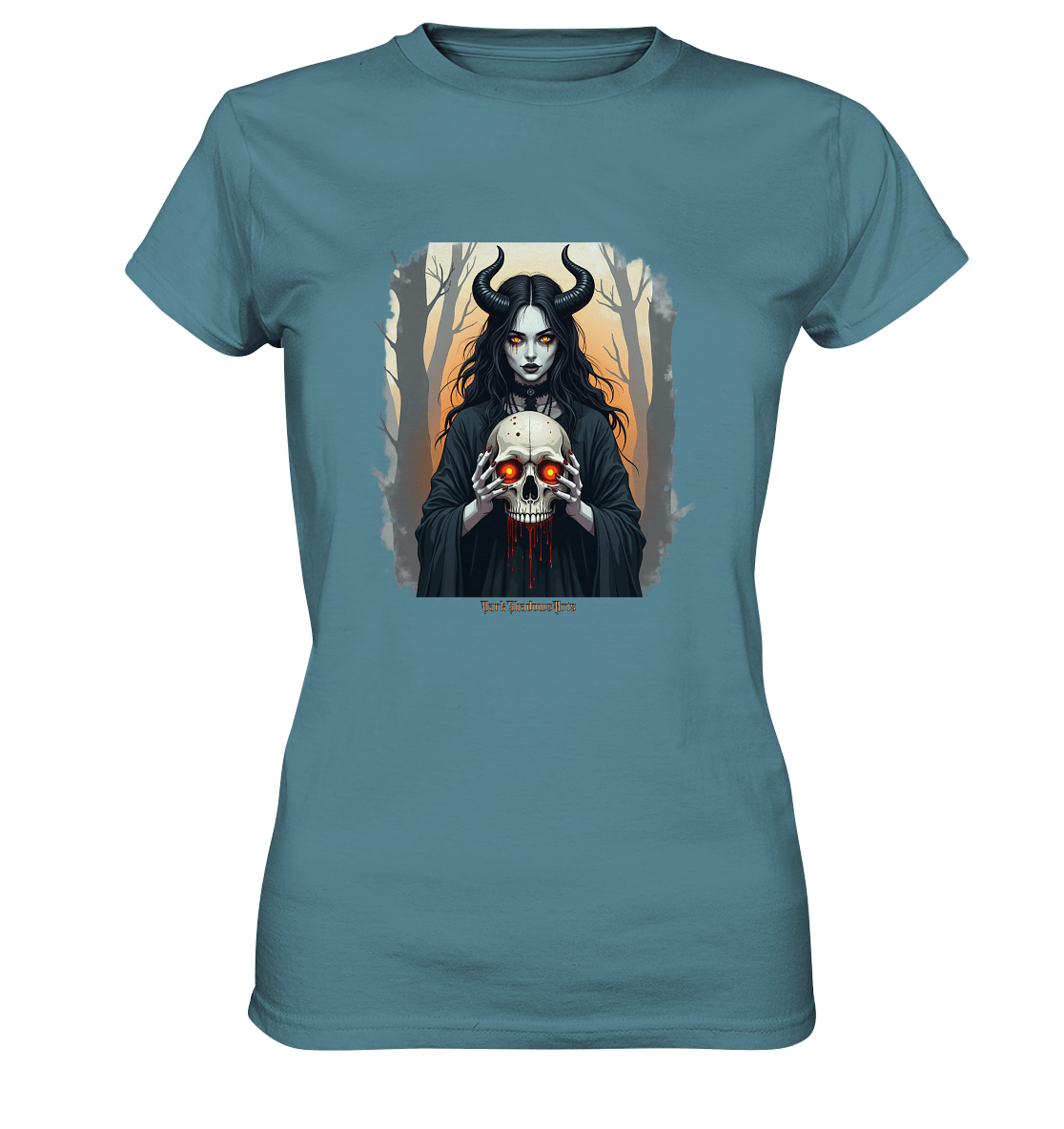 Dark Enchantment The Skull Keeper - Ladies Premium Shirt | Lady - Shirts | Dark Shadows Arts