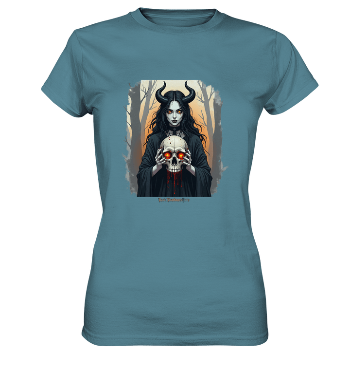 Dark Enchantment The Skull Keeper - Ladies Premium Shirt | Lady - Shirts | Dark Shadows Arts