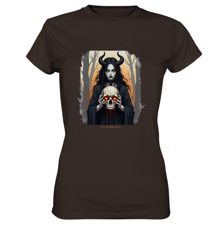 Dark Enchantment The Skull Keeper - Ladies Premium Shirt | Lady - Shirts | Dark Shadows Arts