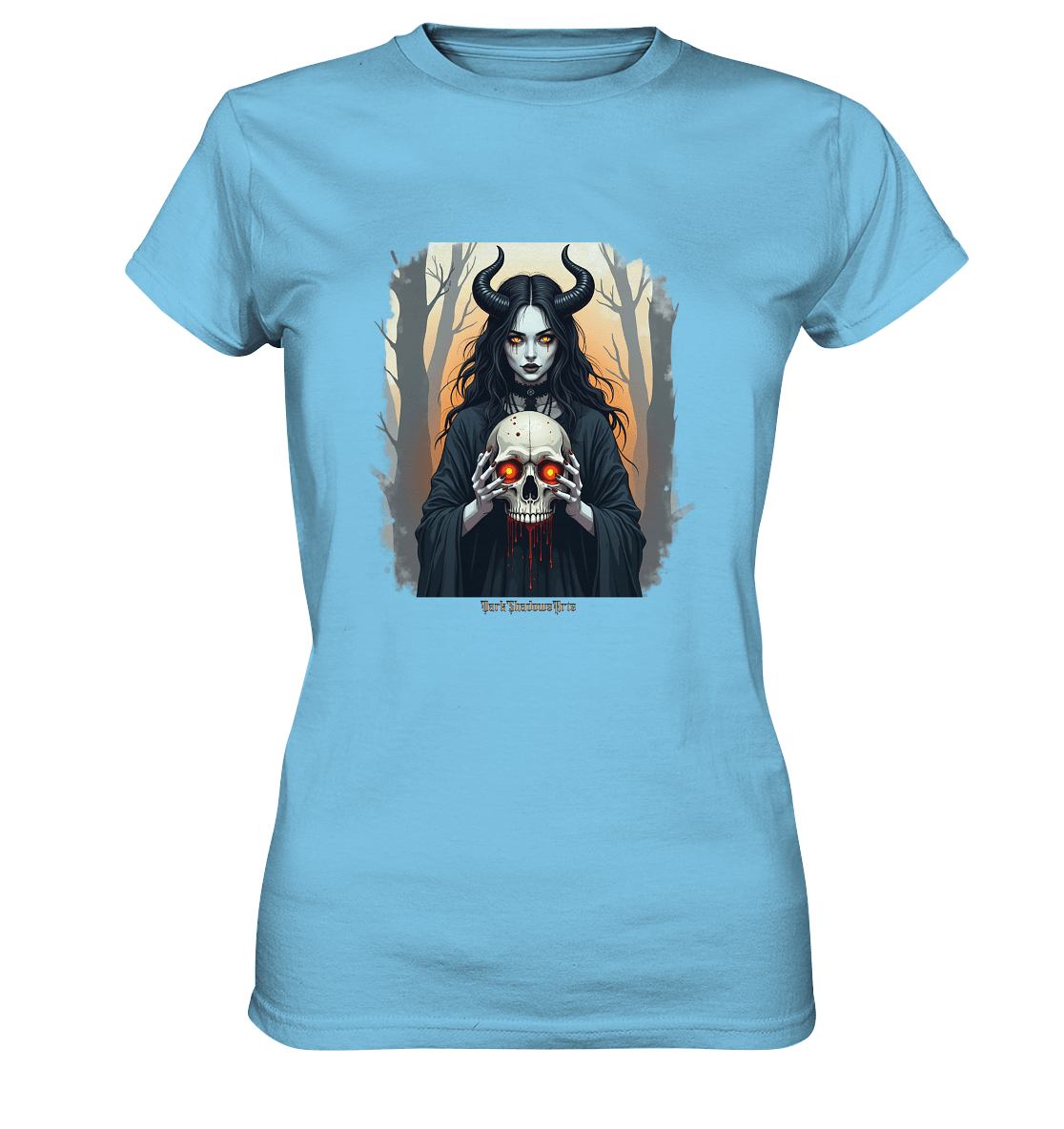 Dark Enchantment The Skull Keeper - Ladies Premium Shirt | Lady - Shirts | Dark Shadows Arts