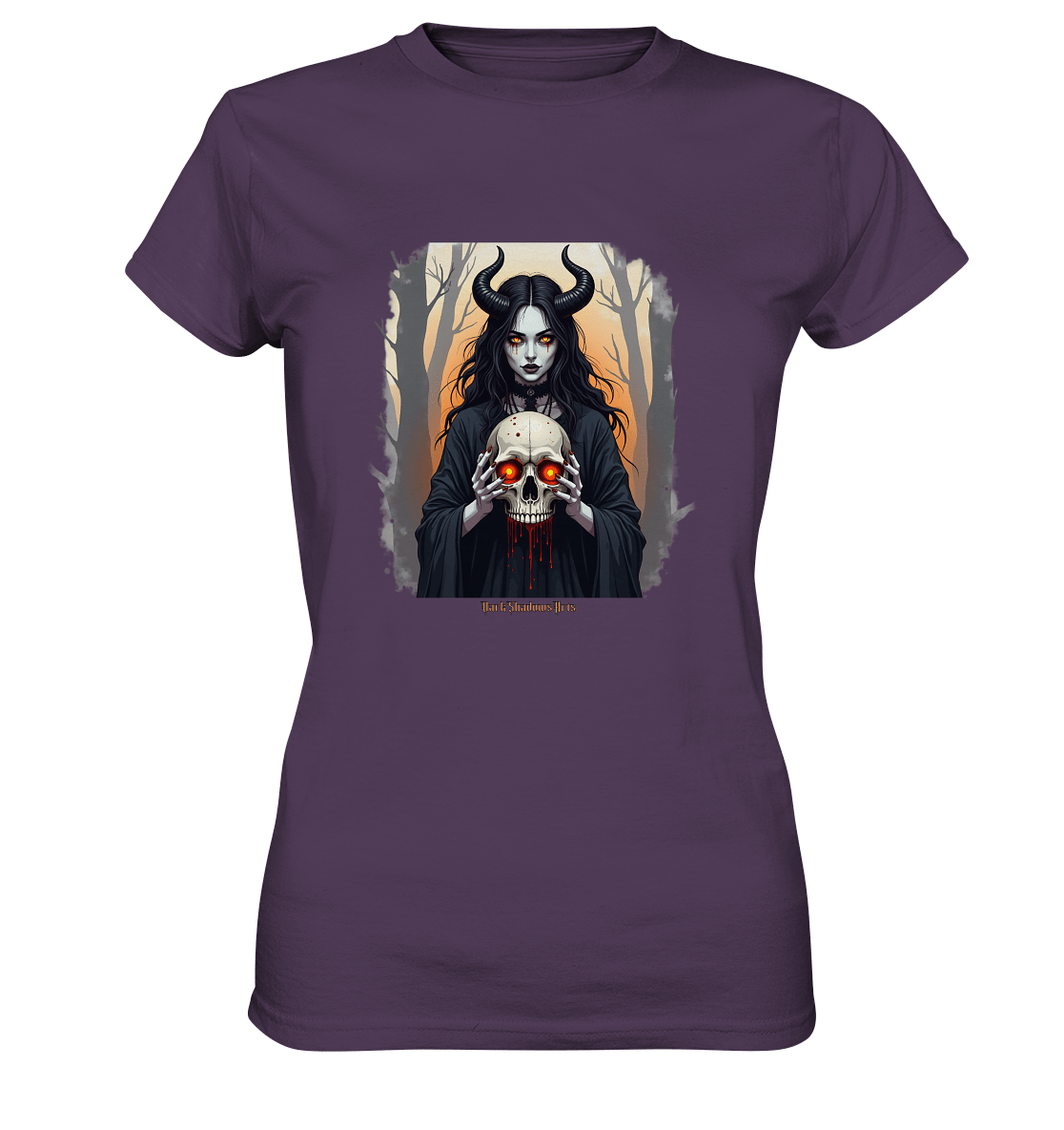 Dark Enchantment The Skull Keeper - Ladies Premium Shirt | Lady - Shirts | Dark Shadows Arts