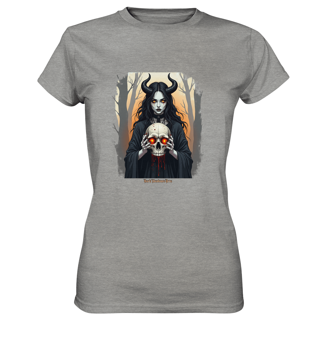 Dark Enchantment The Skull Keeper - Ladies Premium Shirt | Lady - Shirts | Dark Shadows Arts