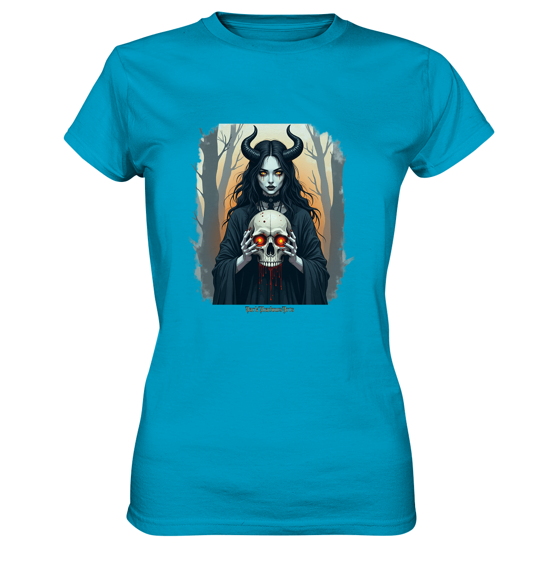Dark Enchantment The Skull Keeper - Ladies Premium Shirt | Lady - Shirts | Dark Shadows Arts