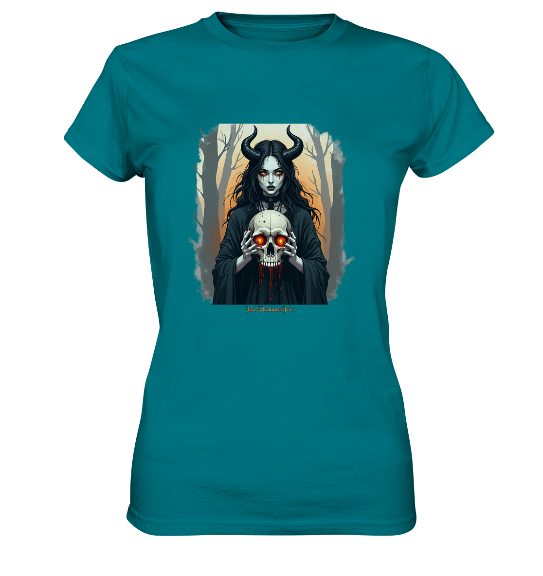 Dark Enchantment The Skull Keeper - Ladies Premium Shirt | Lady - Shirts | Dark Shadows Arts