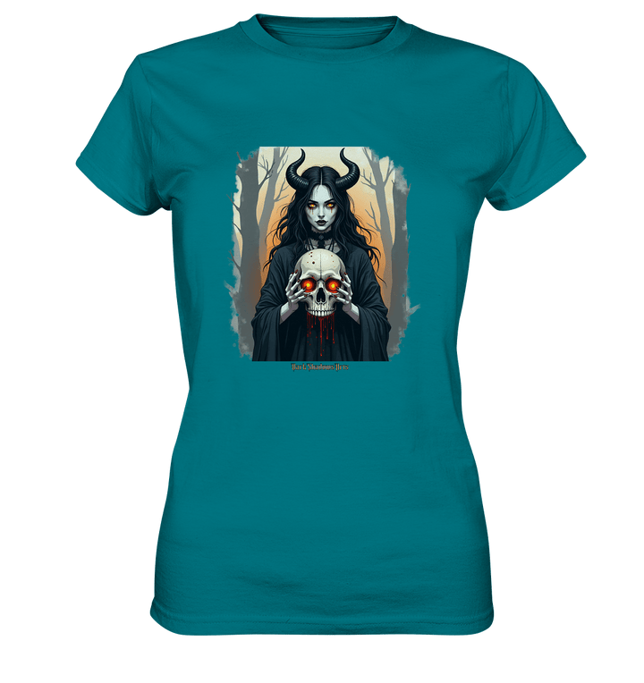 Dark Enchantment The Skull Keeper - Ladies Premium Shirt | Lady - Shirts | Dark Shadows Arts