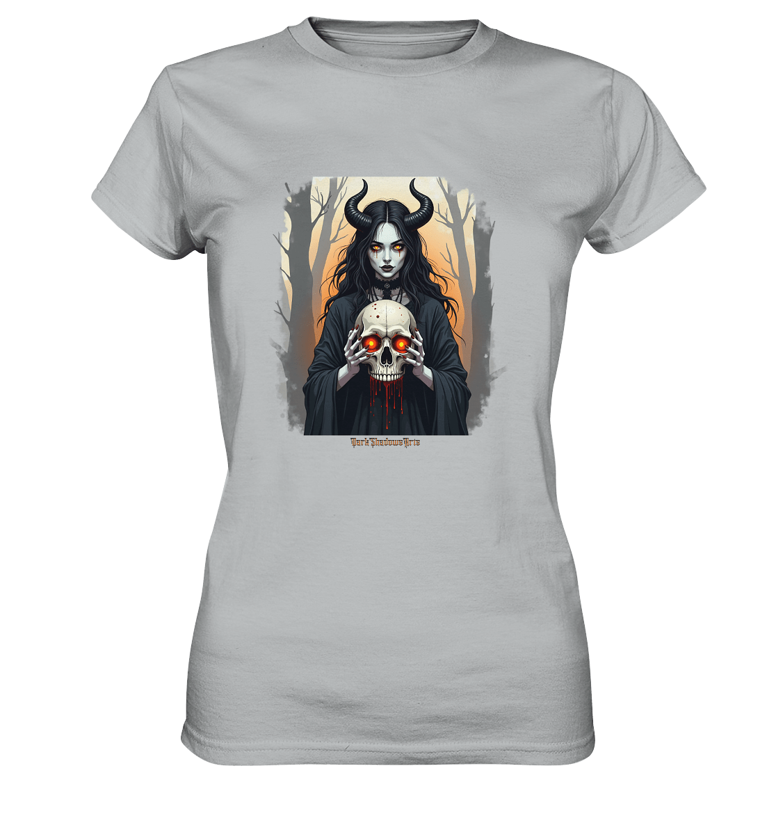 Dark Enchantment The Skull Keeper - Ladies Premium Shirt | Lady - Shirts | Dark Shadows Arts