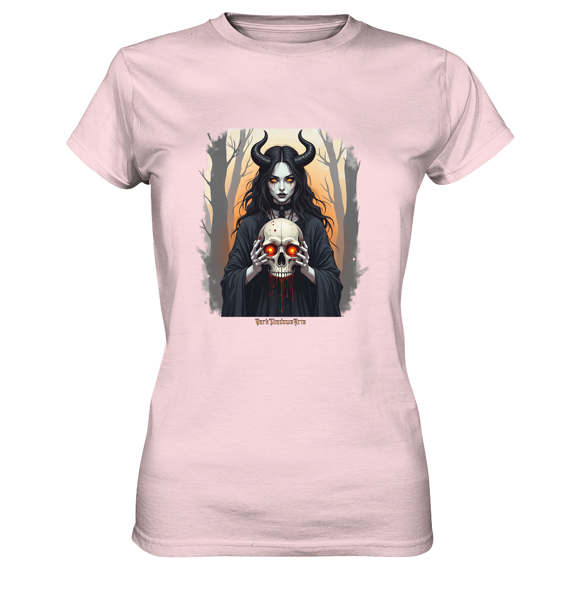 Dark Enchantment The Skull Keeper - Ladies Premium Shirt | Lady - Shirts | Dark Shadows Arts