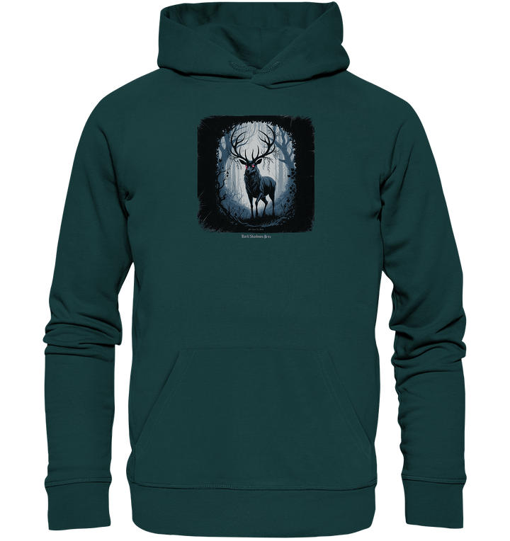 dark forest stag - die geheimnisvolle kraft des Waldes - Organic Hoodie | Hoodies | Dark Shadows Arts