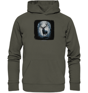 dark forest stag - die geheimnisvolle kraft des Waldes - Organic Hoodie | Hoodies | Dark Shadows Arts