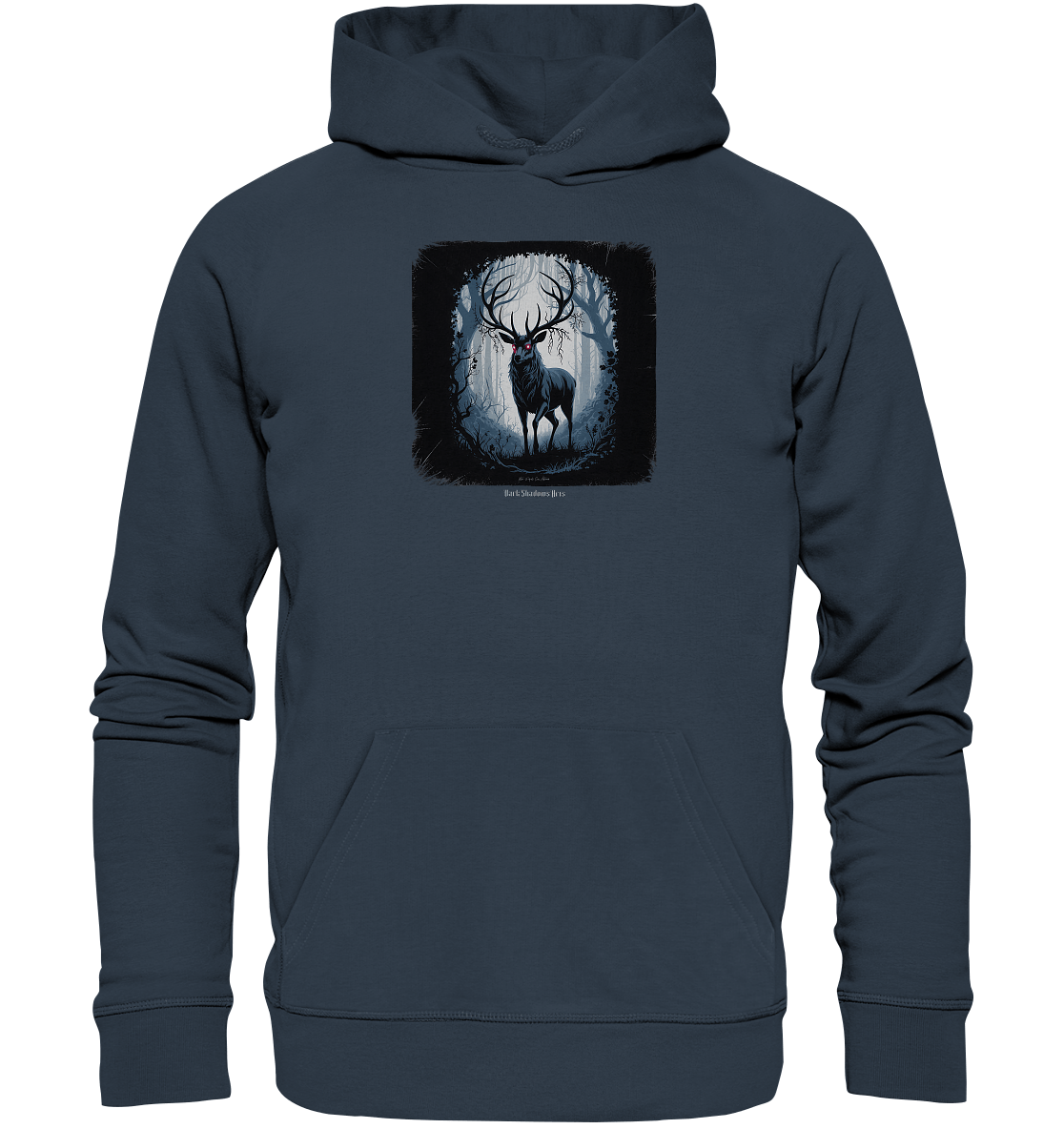 dark forest stag - die geheimnisvolle kraft des Waldes - Organic Hoodie | Hoodies | Dark Shadows Arts