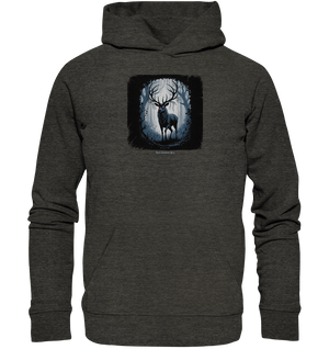 dark forest stag - die geheimnisvolle kraft des Waldes - Organic Hoodie | Hoodies | Dark Shadows Arts