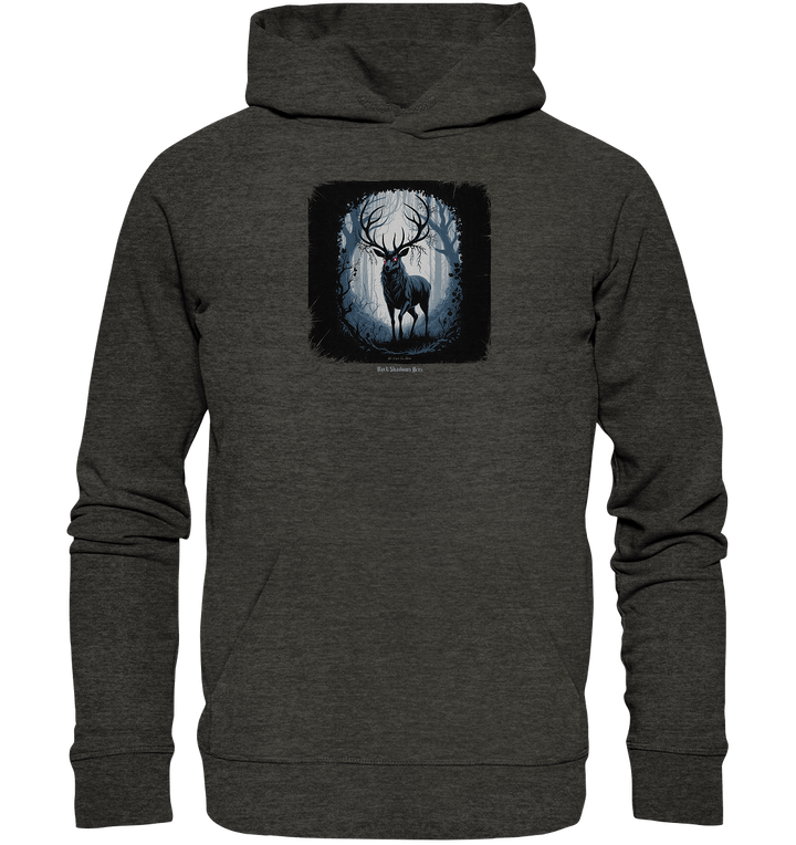 dark forest stag - die geheimnisvolle kraft des Waldes - Organic Hoodie | Hoodies | Dark Shadows Arts