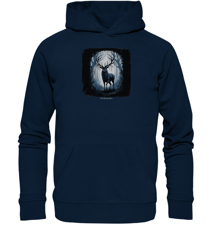 dark forest stag - die geheimnisvolle kraft des Waldes - Organic Hoodie | Hoodies | Dark Shadows Arts