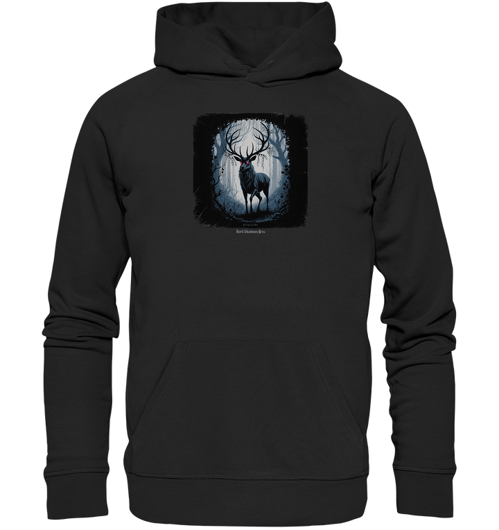 dark forest stag - die geheimnisvolle kraft des Waldes - Organic Hoodie | Hoodies | Dark Shadows Arts