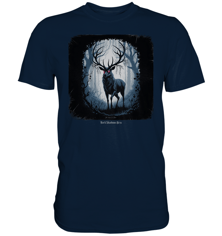 dark forest stag - die geheimnisvolle kraft des Waldes - Premium Shirt | Unisex - Shirts | Dark Shadows Arts