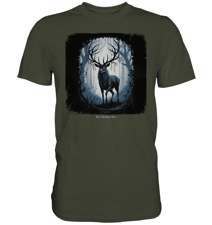 dark forest stag - die geheimnisvolle kraft des Waldes - Premium Shirt | Unisex - Shirts | Dark Shadows Arts