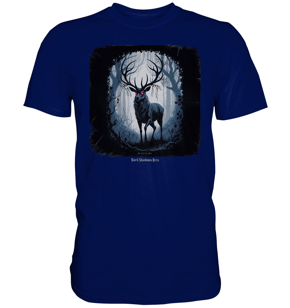 dark forest stag - die geheimnisvolle kraft des Waldes - Premium Shirt | Unisex - Shirts | Dark Shadows Arts