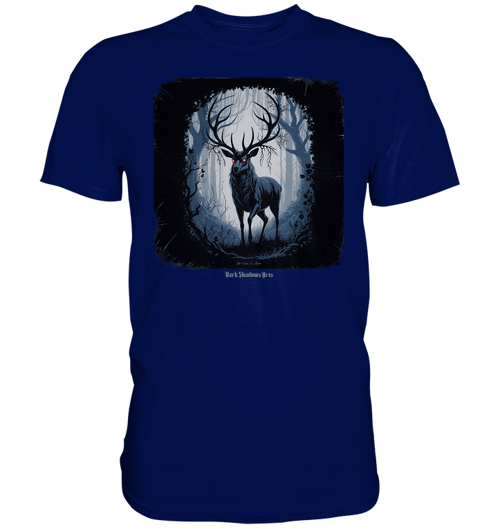 dark forest stag - die geheimnisvolle kraft des Waldes - Premium Shirt | Unisex - Shirts | Dark Shadows Arts