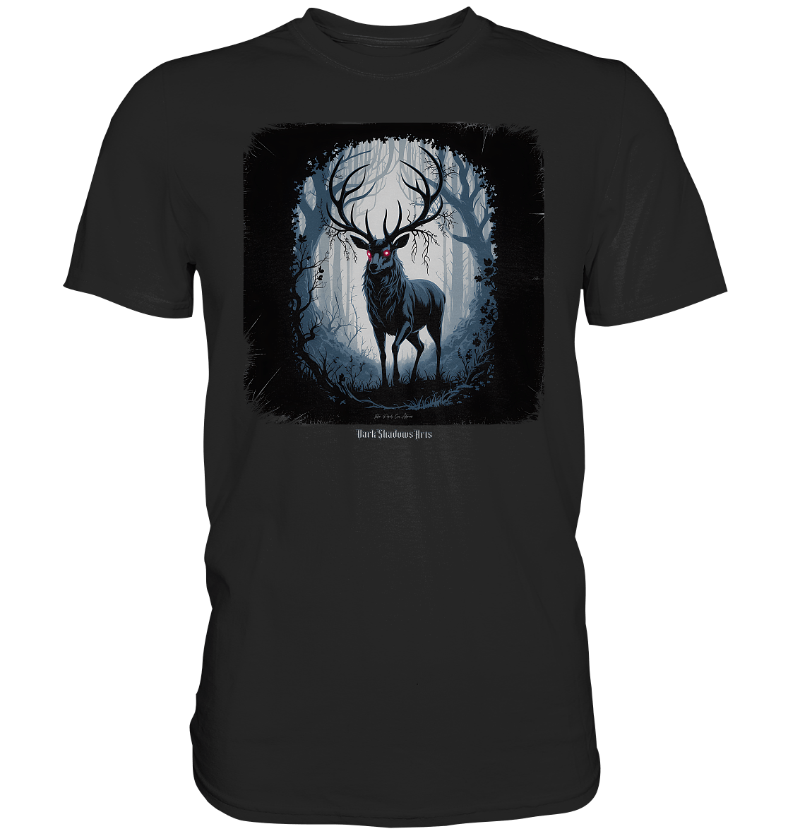 dark forest stag - die geheimnisvolle kraft des Waldes - Premium Shirt | Unisex - Shirts | Dark Shadows Arts