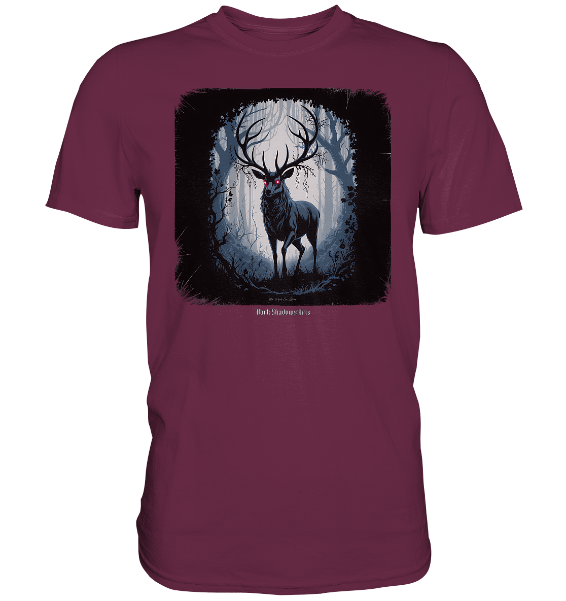 dark forest stag - die geheimnisvolle kraft des Waldes - Premium Shirt | Unisex - Shirts | Dark Shadows Arts