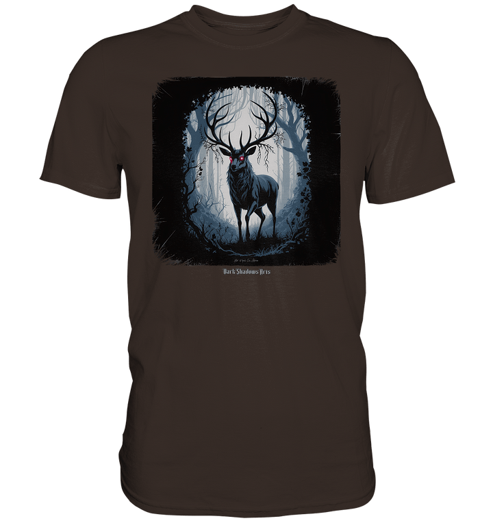dark forest stag - die geheimnisvolle kraft des Waldes - Premium Shirt | Unisex - Shirts | Dark Shadows Arts