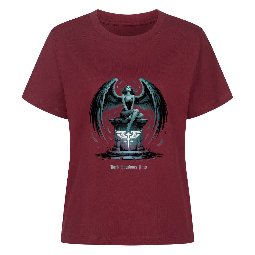 Dark Seraph_ Engel der Schatten & Macht - Premium Organic Shirt Women | T-Shirt | Dark Shadows Arts