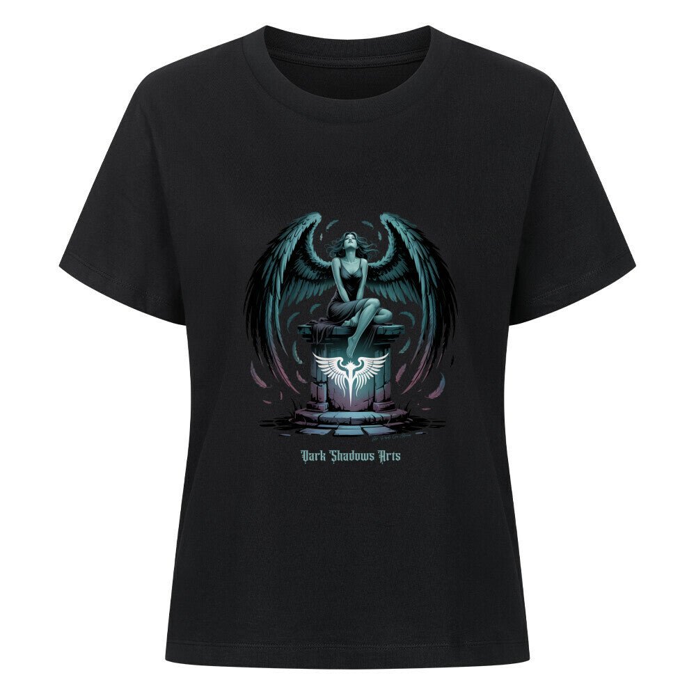 Dark Seraph_ Engel der Schatten & Macht - Premium Organic Shirt Women | T-Shirt | Dark Shadows Arts