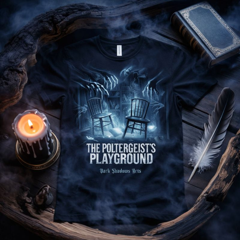 "Poltergeists Playground" – Premium DSA Classix T-Shirt | Paranormal Horror