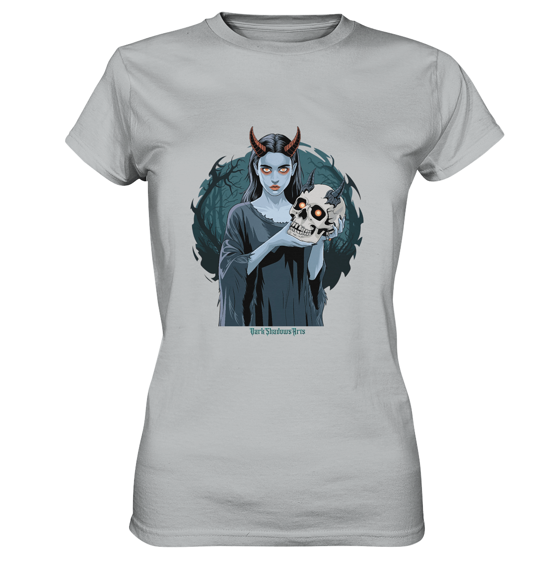 Dark Shadows Infernal Skull Keeper - Ladies Premium Shirt | Lady - Shirts | Dark Shadows Arts