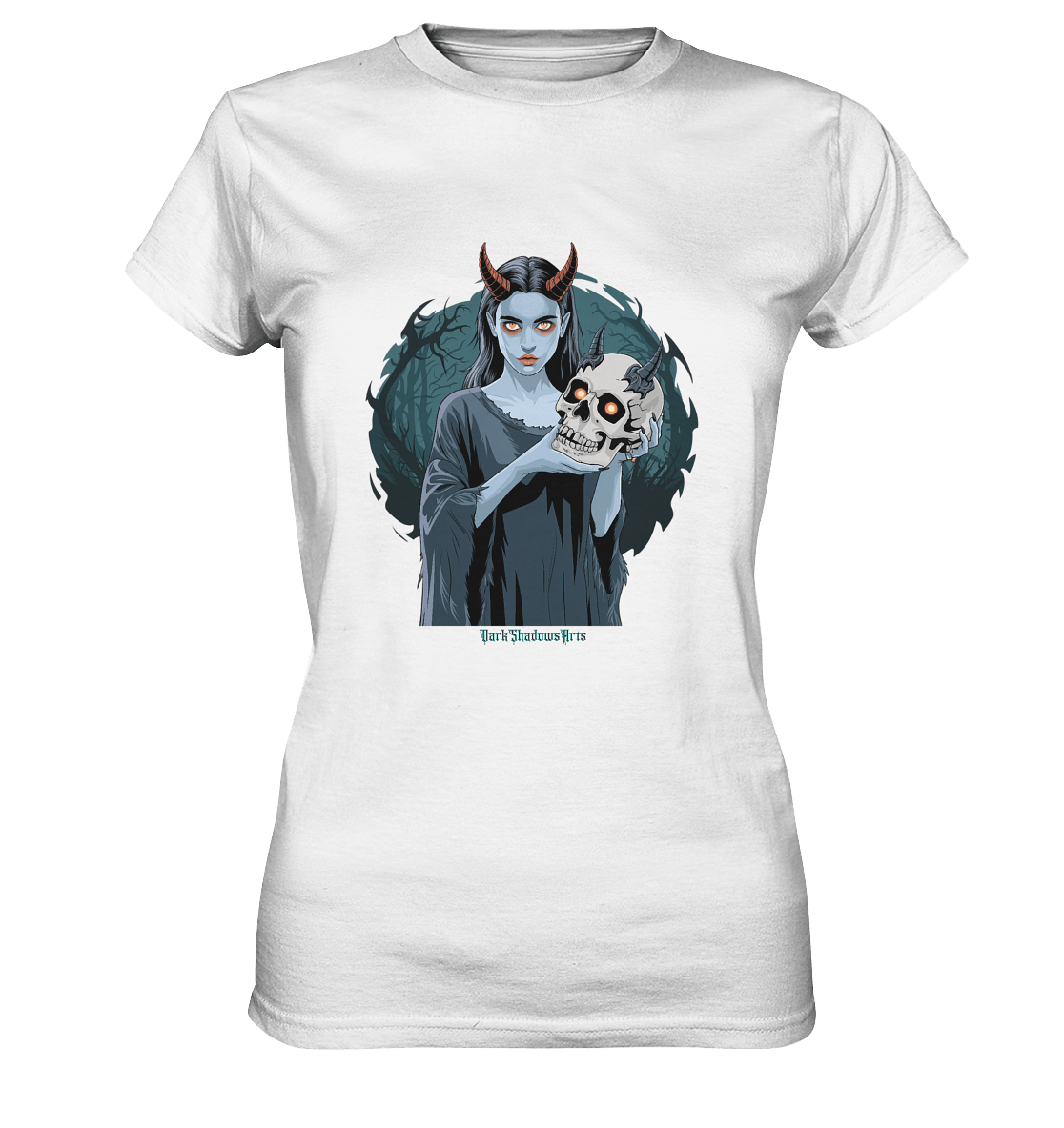 Dark Shadows Infernal Skull Keeper - Ladies Premium Shirt | Lady - Shirts | Dark Shadows Arts