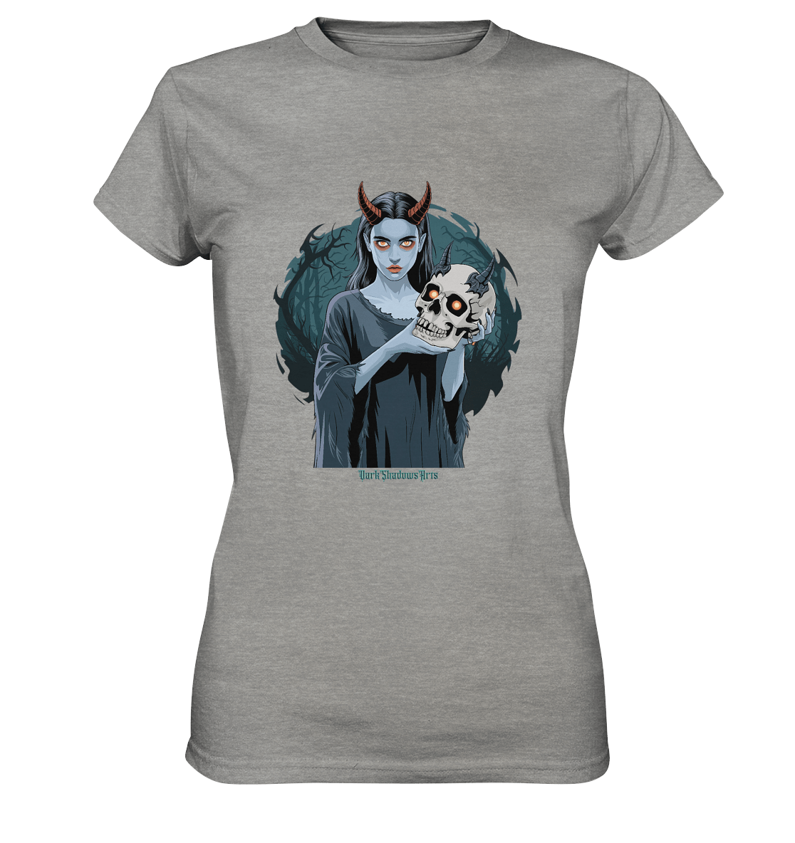 Dark Shadows Infernal Skull Keeper - Ladies Premium Shirt | Lady - Shirts | Dark Shadows Arts