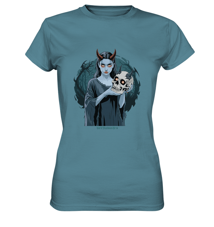 Dark Shadows Infernal Skull Keeper - Ladies Premium Shirt | Lady - Shirts | Dark Shadows Arts