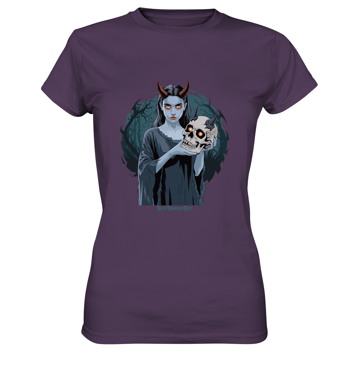 Dark Shadows Infernal Skull Keeper - Ladies Premium Shirt | Lady - Shirts | Dark Shadows Arts