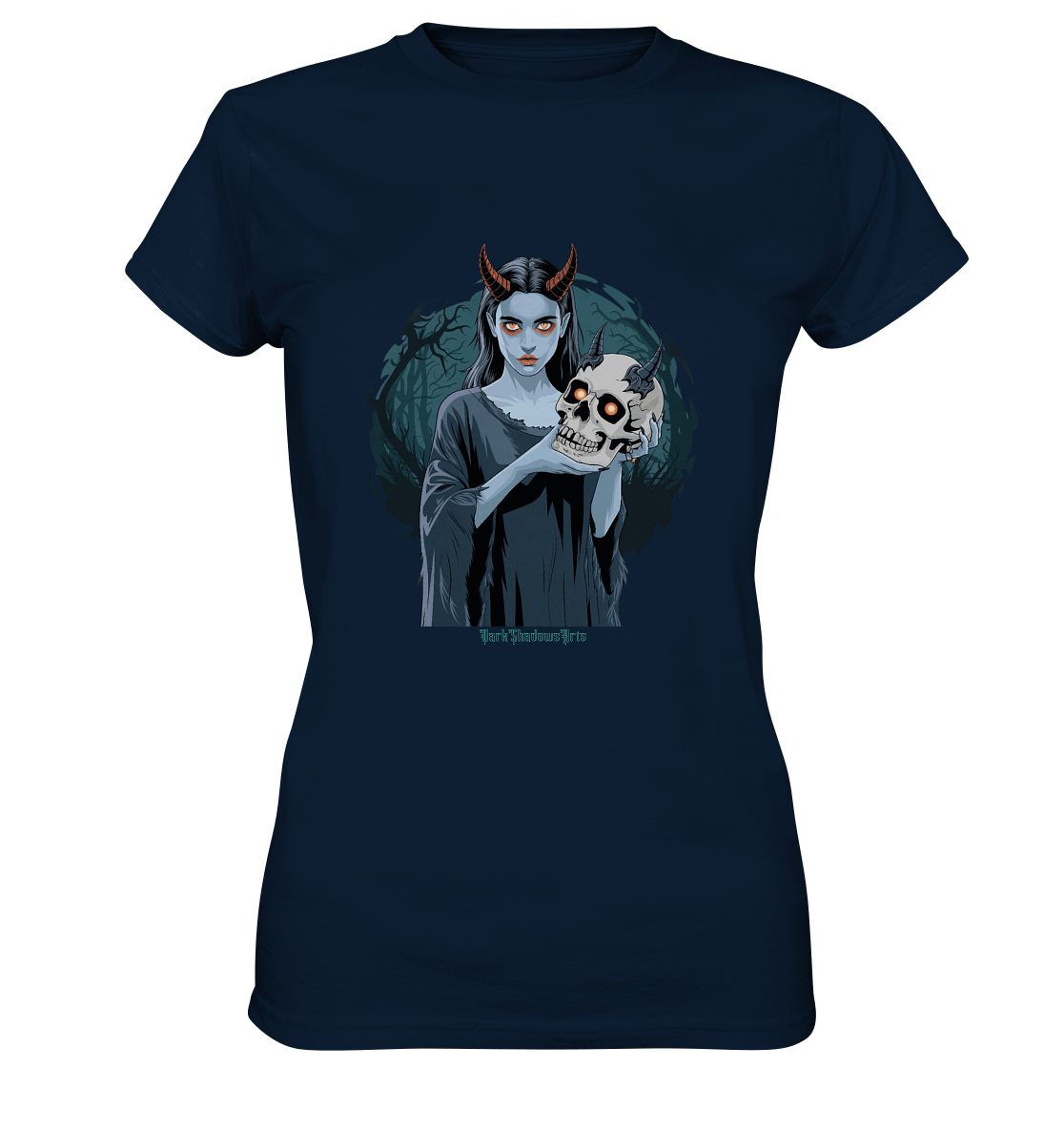 Dark Shadows Infernal Skull Keeper - Ladies Premium Shirt | Lady - Shirts | Dark Shadows Arts