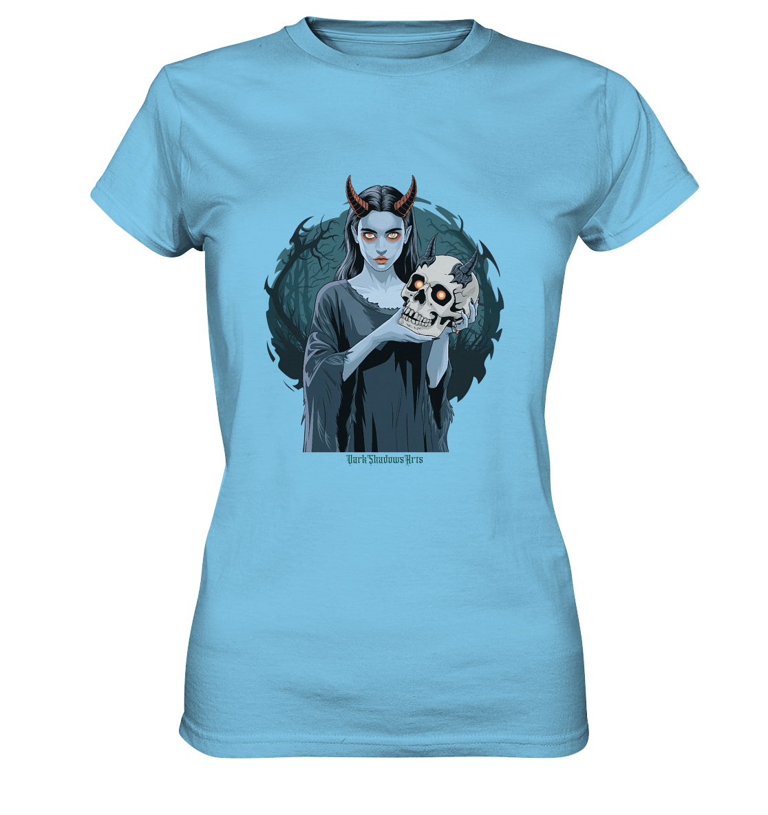 Dark Shadows Infernal Skull Keeper - Ladies Premium Shirt | Lady - Shirts | Dark Shadows Arts
