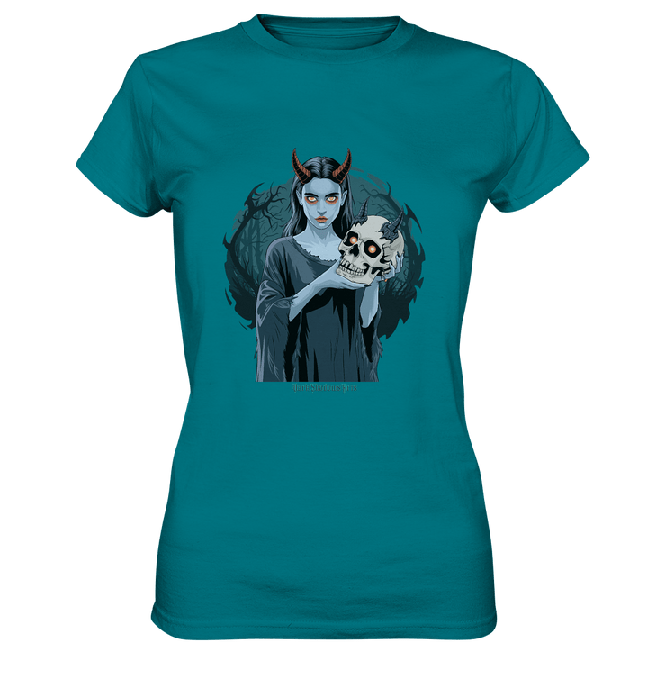 Dark Shadows Infernal Skull Keeper - Ladies Premium Shirt | Lady - Shirts | Dark Shadows Arts