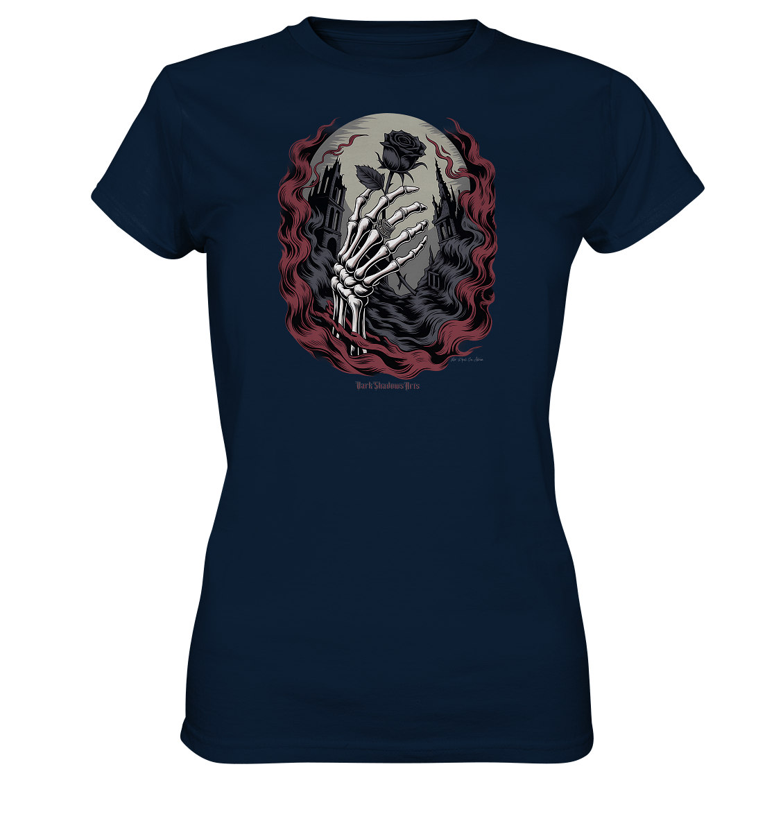 dark shadows rose - die düstere eleganz der vergänglichkeit - Ladies Premium Shirt | Lady - Shirts | Dark Shadows Arts