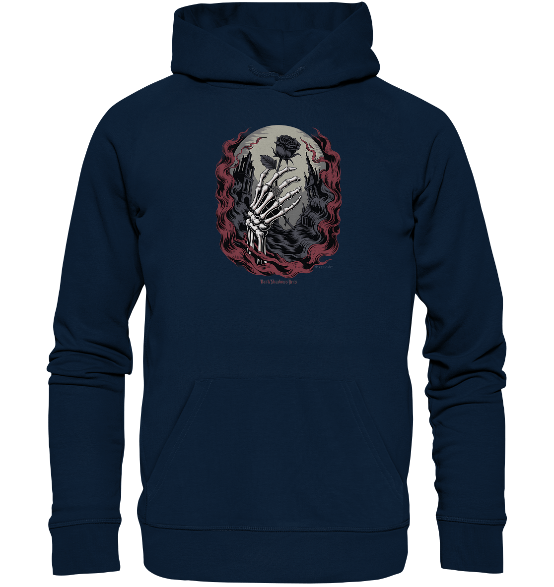 dark shadows rose - die düstere eleganz der vergänglichkeit - Organic Hoodie | Hoodies | Dark Shadows Arts