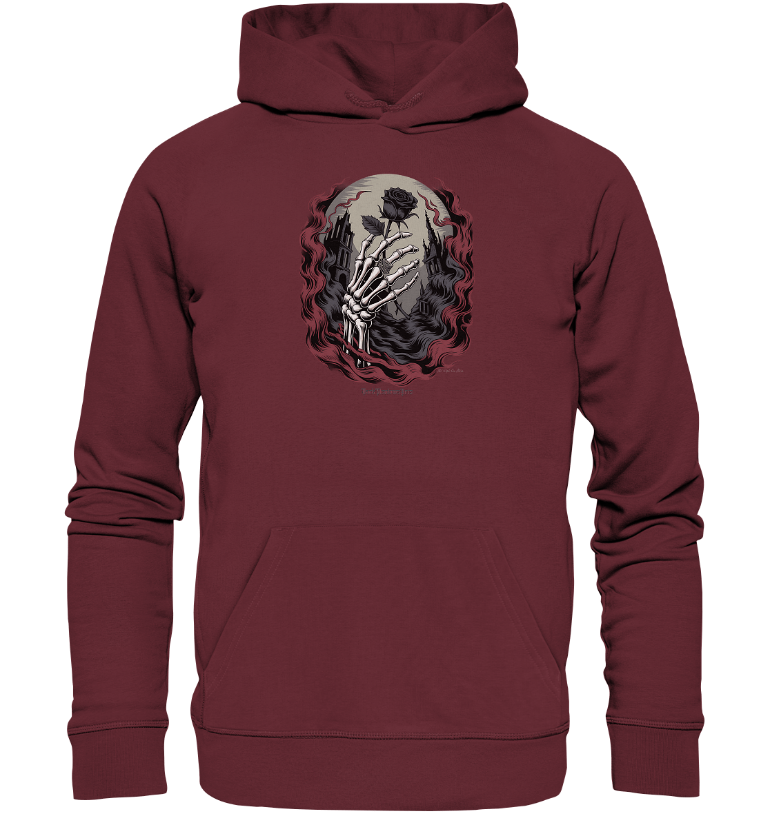 dark shadows rose - die düstere eleganz der vergänglichkeit - Organic Hoodie | Hoodies | Dark Shadows Arts