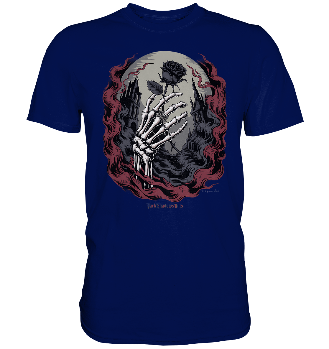 dark shadows rose - die düstere eleganz der vergänglichkeit - Premium Shirt | Unisex - Shirts | Dark Shadows Arts