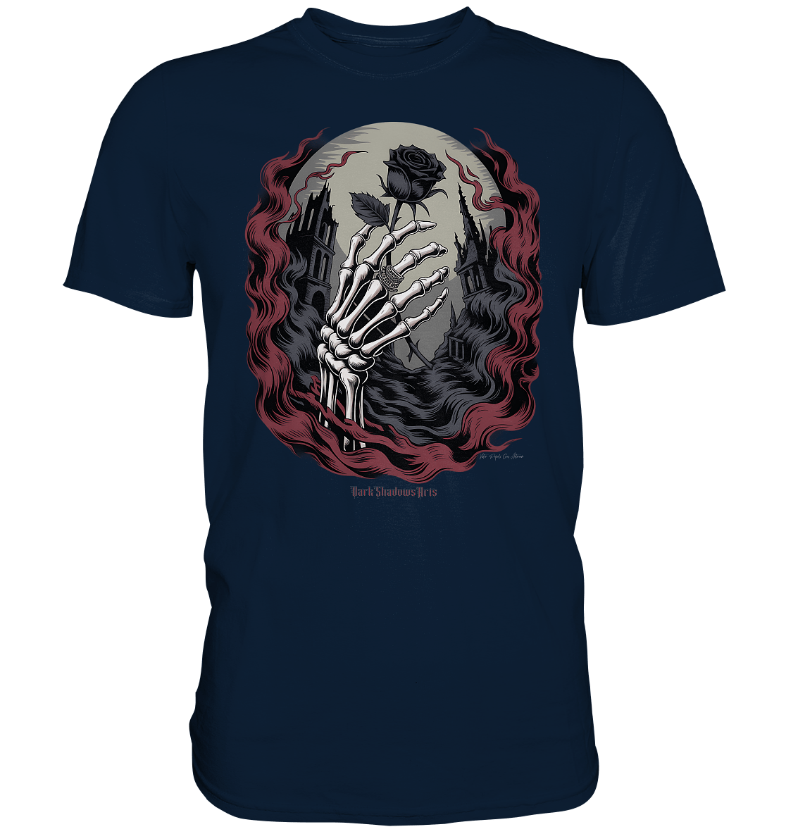 dark shadows rose - die düstere eleganz der vergänglichkeit - Premium Shirt | Unisex - Shirts | Dark Shadows Arts