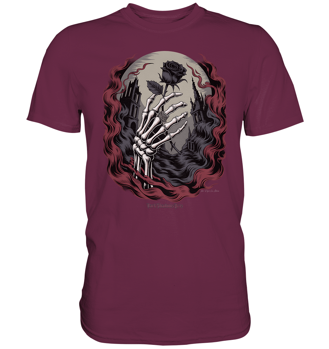 dark shadows rose - die düstere eleganz der vergänglichkeit - Premium Shirt | Unisex - Shirts | Dark Shadows Arts