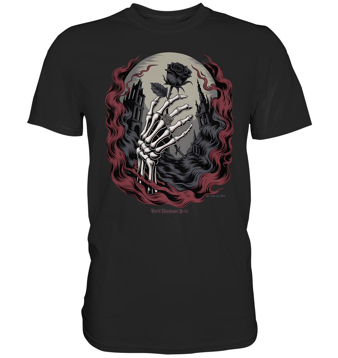 dark shadows rose - die düstere eleganz der vergänglichkeit - Premium Shirt | Unisex - Shirts | Dark Shadows Arts