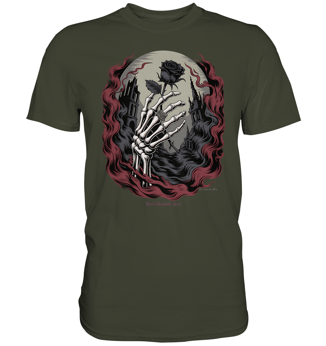dark shadows rose - die düstere eleganz der vergänglichkeit - Premium Shirt | Unisex - Shirts | Dark Shadows Arts