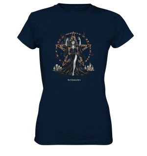 Dark Sorceress Pentagram – Zauberin mit Runen & Kerzen - Ladies Premium Shirt | Lady - Shirts | Dark Shadows Arts