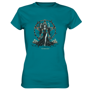 Dark Sorceress Pentagram – Zauberin mit Runen & Kerzen - Ladies Premium Shirt | Lady - Shirts | Dark Shadows Arts