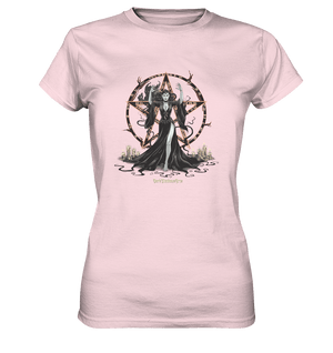 Dark Sorceress Pentagram – Zauberin mit Runen & Kerzen - Ladies Premium Shirt | Lady - Shirts | Dark Shadows Arts
