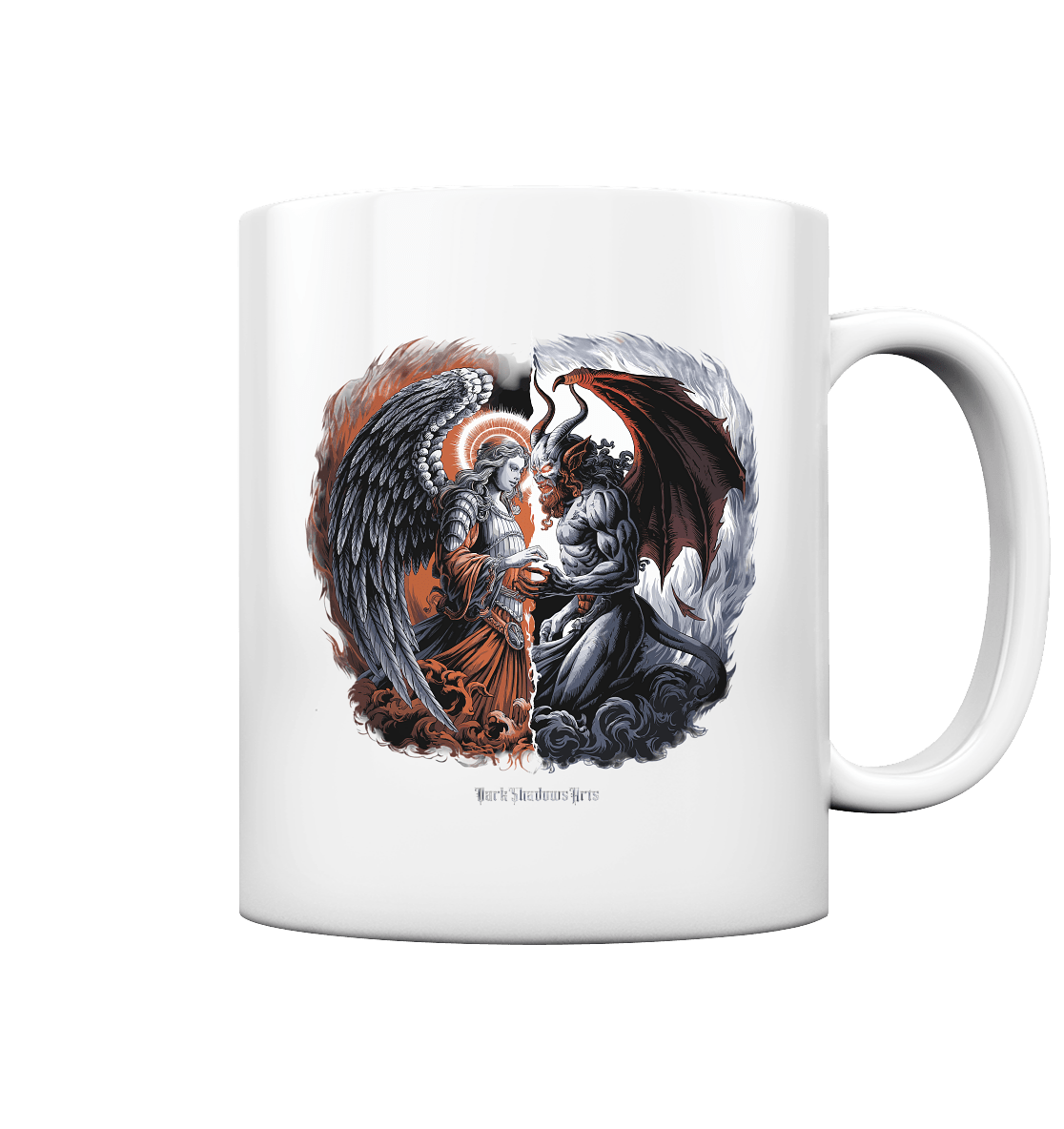 Das Gleichgewicht von Licht und Dunkelheit - Tasse glossy | Trinkgefäße | Dark Shadows Arts