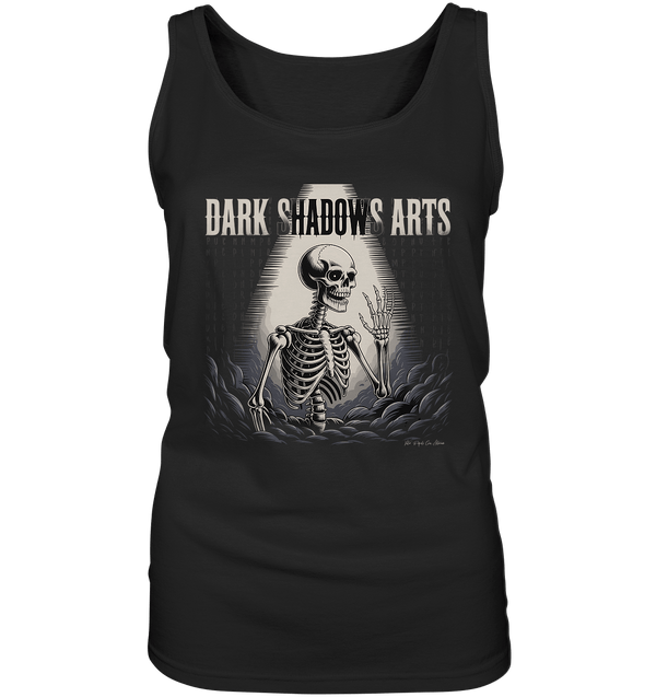 Defiant Bones – Erhobenes Skelett in mystischem Nebel - DSA - Ladies Tank - Top | Tank - Tops | Dark Shadows Arts